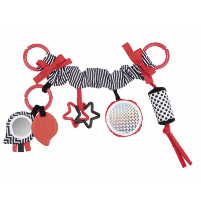 Canpol kontrastní závěsná hračka na kočárek/autosedačku Sensory