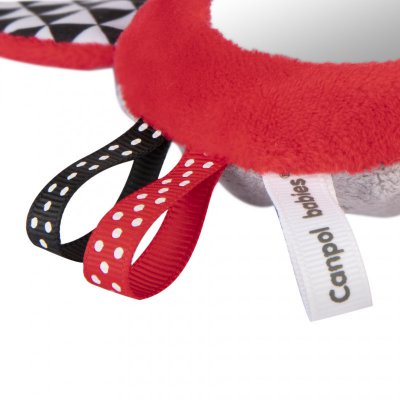 Canpol kontrastní pískací činka se zrcátkem Sensory - obrázek