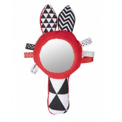 Canpol kontrastní pískací činka se zrcátkem Sensory