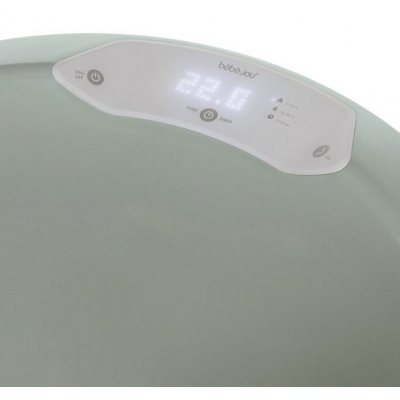 Bébé Jou sada digitální vaničky a stojanu Sense Edition - Sky Green/White - obrázek