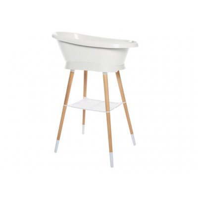 Bébé Jou sada digitální vaničky a stojanu Sense Edition - White/White