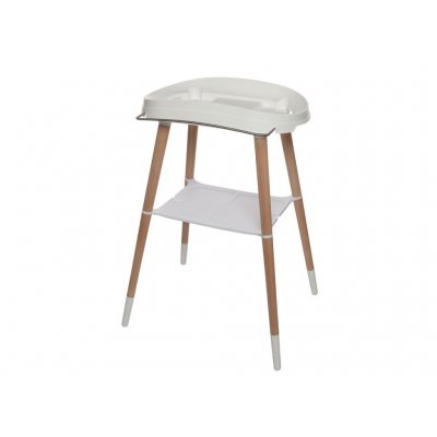 Bébé Jou sada digitální vaničky a stojanu Sense Edition - Light Grey/White - obrázek