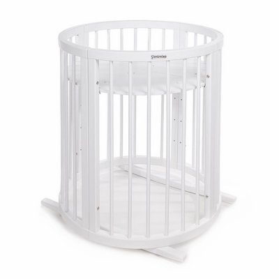 Mimiko kulatá postýlka 9v1 Round - White