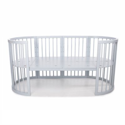 Mimiko kulatá postýlka 9v1 Round - Grey - obrázek