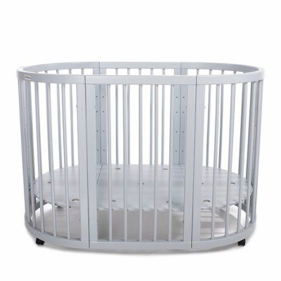 Mimiko kulatá postýlka 9v1 Round - Grey - obrázek