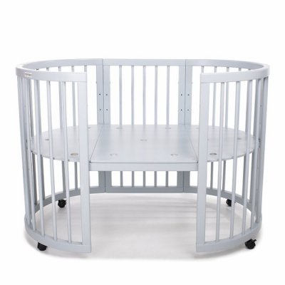 Mimiko kulatá postýlka 9v1 Round - Grey - obrázek