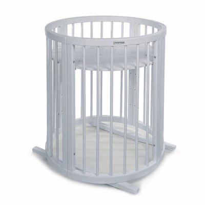 Mimiko kulatá postýlka 9v1 Round - Grey