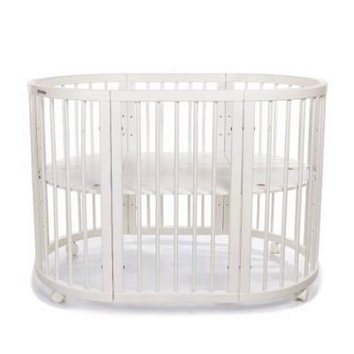 Mimiko kulatá postýlka 9v1 Round - Milk - obrázek