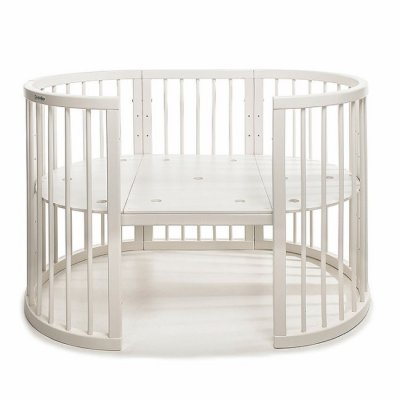 Mimiko kulatá postýlka 9v1 Round - Milk - obrázek