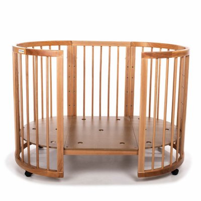 Mimiko kulatá postýlka 9v1 Round - Natural - obrázek