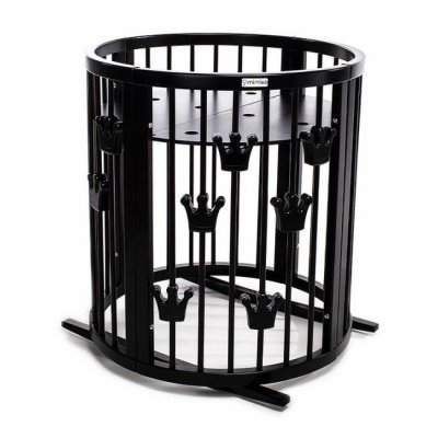 Mimiko kulatá postýlka 9v1 Crowns - Wenge