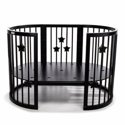 Mimiko kulatá postýlka 9v1 Stars - Wenge - obrázek