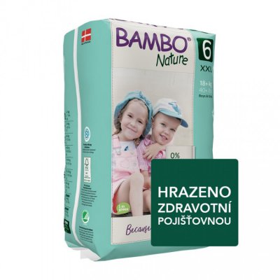 Bambo Nature Pants - dětské jednorázové kalhotky - XXL 6 (16+ kg) 18 ks - obrázek