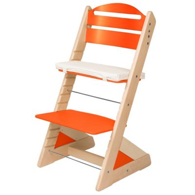 Jitro dětská rostoucí židle Plus - Buk/Oranžová