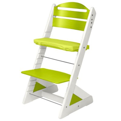 Jitro dětská rostoucí židle Plus - Bílá/Světle zelená