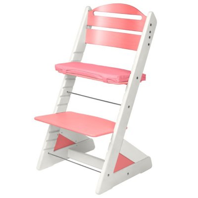 Jitro dětská rostoucí židle Plus - Bílá/Růžová