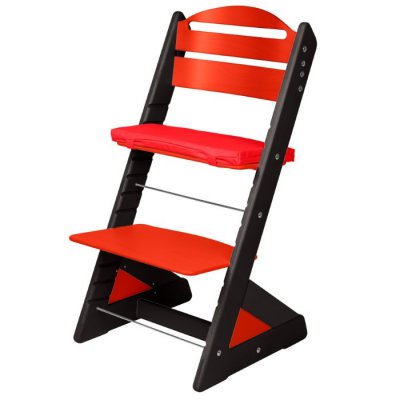 Jitro dětská rostoucí židle Plus - Černá/Červená