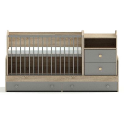 Faktum Kombi postýlka Colette 70 x 120 cm - Grey