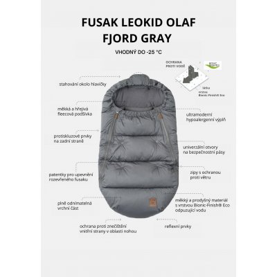 Leokid fusak Olaf - Fjord Gray - obrázek