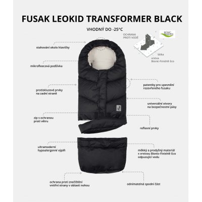 Leokid fusak Transformer
 - Black - obrázek