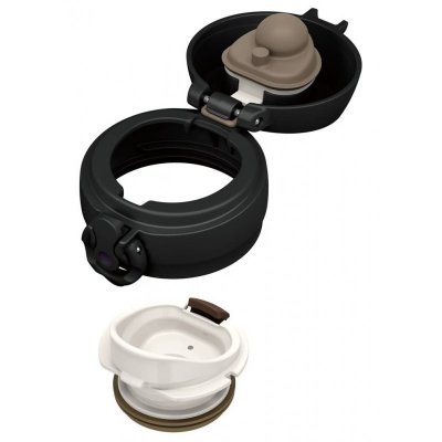 Thermos mobilní termohrnek 350 ml - Metalicky černá - obrázek