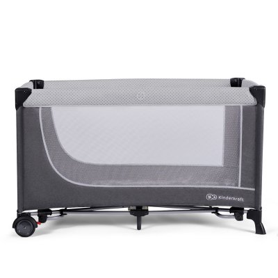 Kinderkraft cestovní postýlka Leody - Grey - obrázek