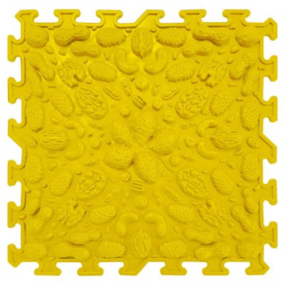 OrtoNature masážní ortopedická podložka Ořechy - Měkká/Žlutá