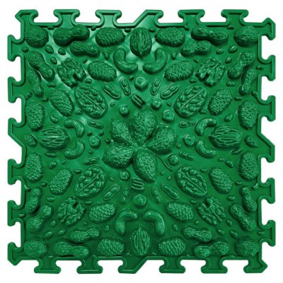 OrtoNature masážní ortopedická podložka Ořechy - Měkká/Zelená