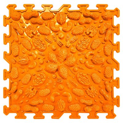 OrtoNature masážní ortopedická podložka Ořechy - Měkká/Oranžová