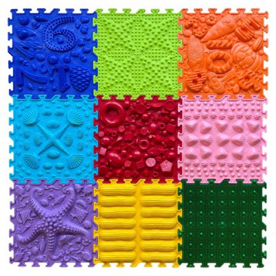 OrtoNature masážní ortopedická podložka Žabičky - Měkká/Tyrkysová - obrázek