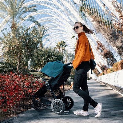 Petite&Mars Street+ Air konstrukce + nánožník - Black - obrázek