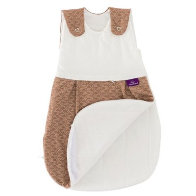 Träumeland spací pytel 3dílný set Liebmich - Fische braun, vel. 62/68 - obrázek