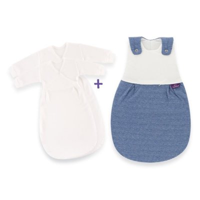 Träumeland spací pytel 3dílný set - Wellenmeer, vel. 80/86