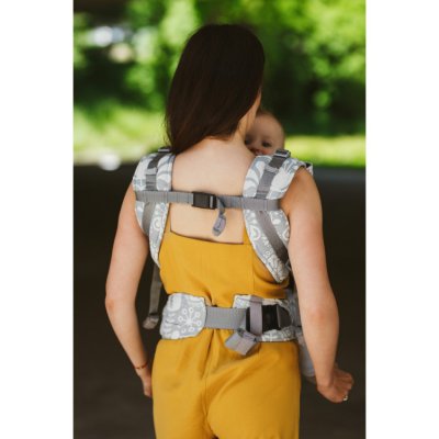 Be Lenka nosítko 4ever Neo - široké popruhy s možností křížení - Folk šedá - obrázek