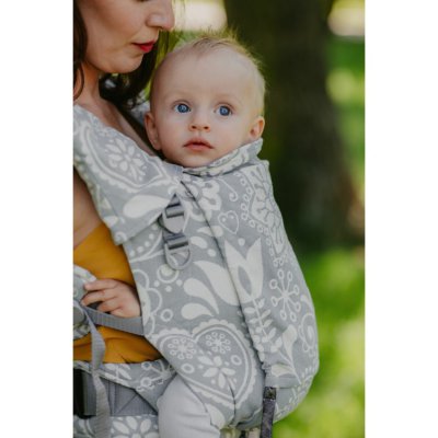 Be Lenka nosítko 4ever Neo - široké popruhy s možností křížení - Folk šedá - obrázek