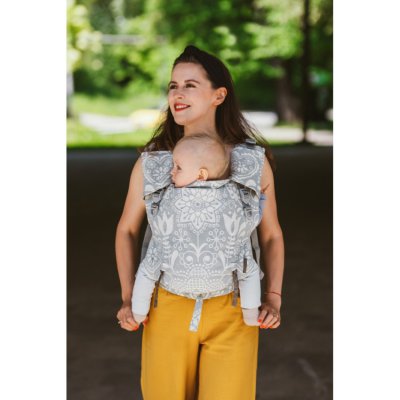 Be Lenka nosítko 4ever Neo - široké popruhy s možností křížení - Folk šedá