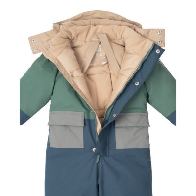 Leokid zimní kombinéza Color Block - Blue Shade, vel. 74 (9 - 12 měsíců) - obrázek