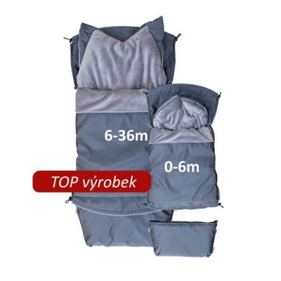 Aesthetic fusak City 3v1 univerzální Klasik - Černá/šedá střední - obrázek