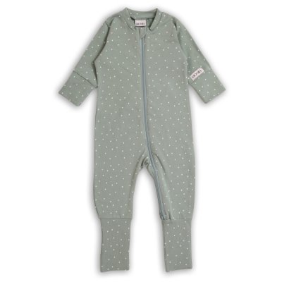 Moniel dětský rostoucí overal Dots Králík - Mintová, vel. 104 - obrázek