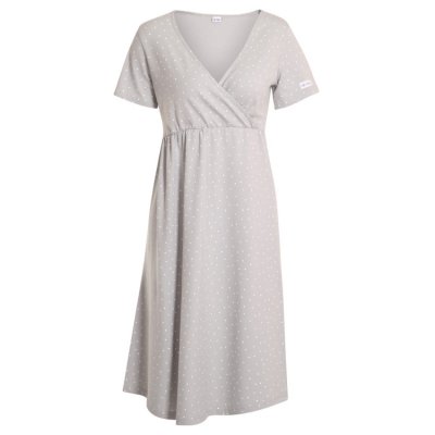 Moniel košilka/šaty kojící Dots - Šedá, vel. M