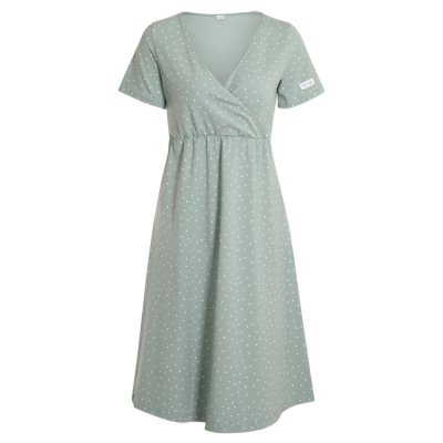 Moniel košilka/šaty kojící Dots - Mintová, vel. XL