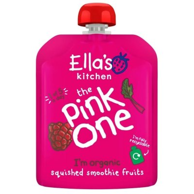 Ella's Kitchen BIO Pink One ovocné smoothie s dračím ovocem - 5 x 90 g - obrázek