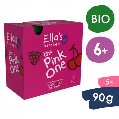 Ella's Kitchen BIO PINK ONE ovocné smoothie s dračím ovocem 5 x 90 g





 - 5 x 90 g