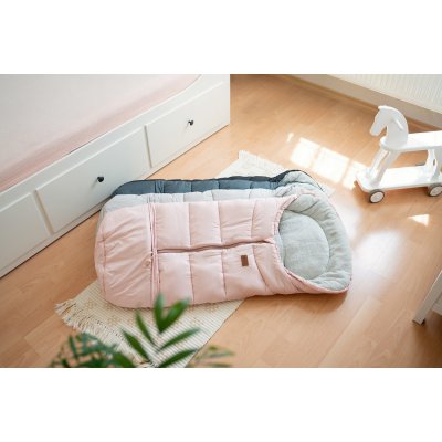 Petite&Mars zimní set fusak Jibot 3v1 + rukavice Jasie - Dusty Pink - obrázek