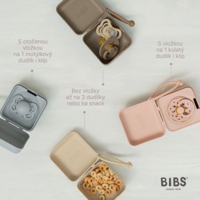 BIBS krabička na dudlíky - Ivory - obrázek