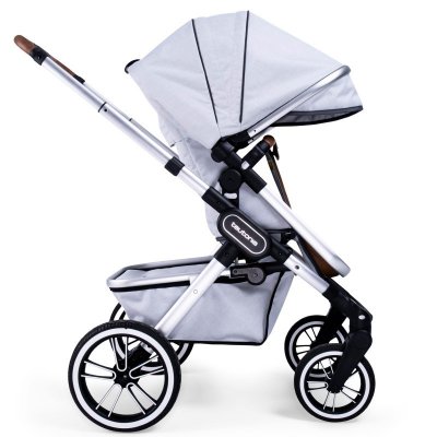 Teutonia Trio kočárek s korbou - Melange Light - obrázek