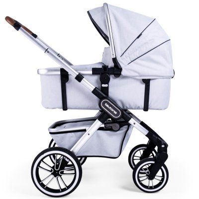 Teutonia Trio kočárek s korbou - Melange Light - obrázek