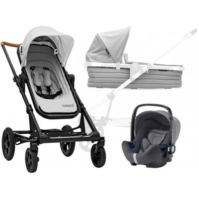 Britax Römer Seed Papilio Black set - Cognac/Grey Melange