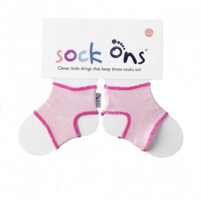Sock Ons držák ponožek - Baby Pink 0-6m