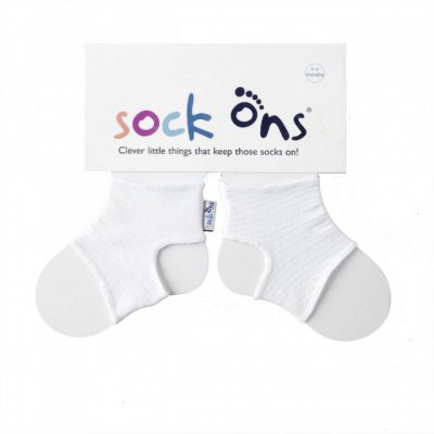 Sock Ons držák ponožek - Bílá 6-12m